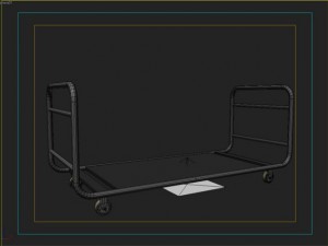 cargo trolly Model 3D