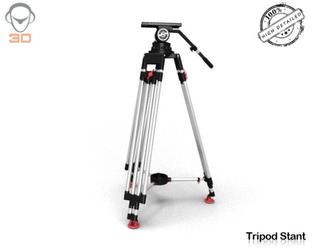 tripod Model 3D .c4d .max .obj .3ds .fbx .stl .blend 