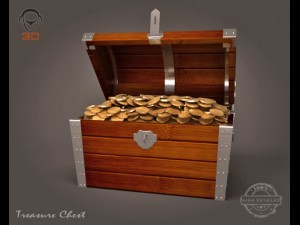 treasure chest Model 3D