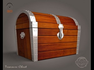 treasure chest 3D मॉडल