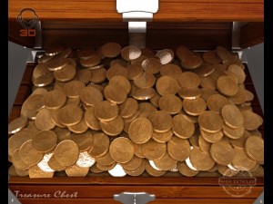 treasure chest 3D मॉडल