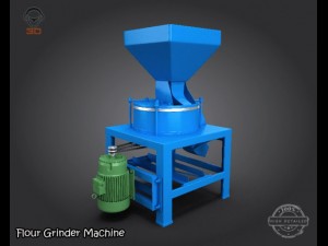 flour grinder machine 3D Model