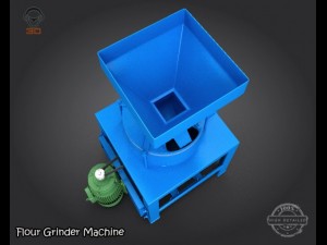 flour grinder machine 3D Model