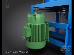 flour grinder machine 3D Model