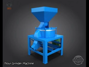 flour grinder machine 3D Model