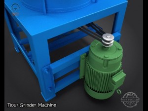 flour grinder machine 3D Model