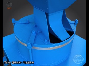 flour grinder machine 3D Model