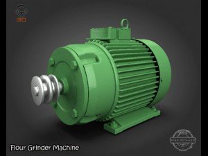 flour grinder machine 3D Model