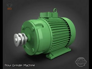flour grinder machine 3D Model