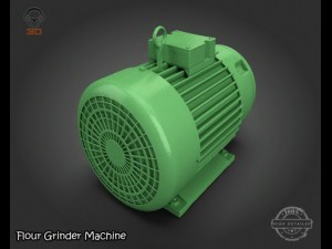 flour grinder machine 3D Model
