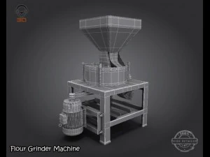 flour grinder machine 3D Model