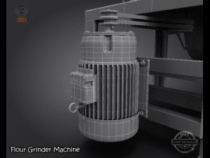 flour grinder machine 3D Model