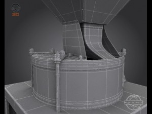 flour grinder machine 3D Model