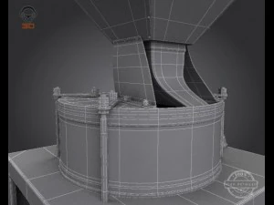 flour grinder machine 3D Model