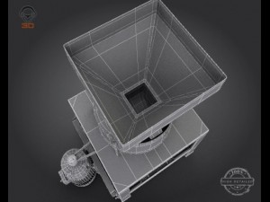 flour grinder machine 3D Model
