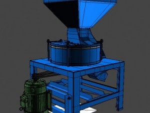 flour grinder machine 3D Model