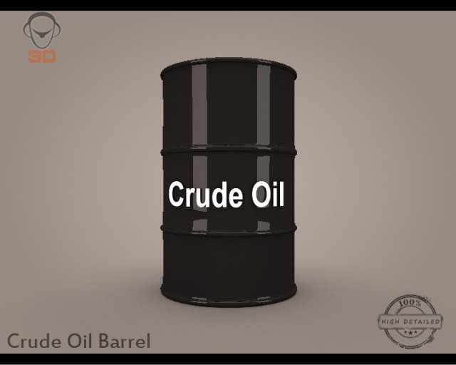 crude oil barrel Modello 3D .c4d .max .obj .3ds .fbx .stl .blend 