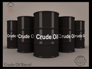crude oil barrel Modello 3D