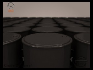 crude oil barrel Modello 3D