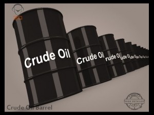crude oil barrel Modello 3D