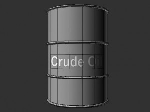 crude oil barrel Modello 3D