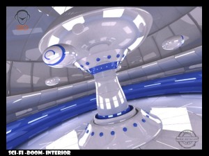 scifi doom interior Modèle 3D