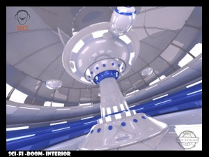 scifi doom interior 3D Model
