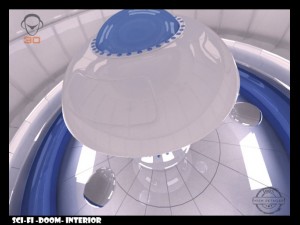 scifi doom interior 3D Model