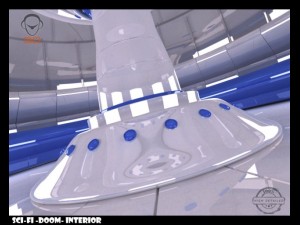 scifi doom interior 3D Model