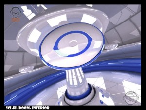 scifi doom interior 3D Model