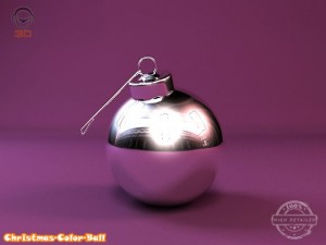 christmas color ball Modelo 3D