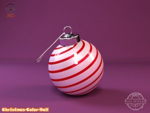 christmas color ball Modelo 3D