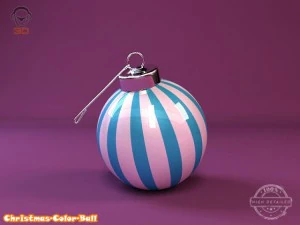 christmas color ball 3D Model