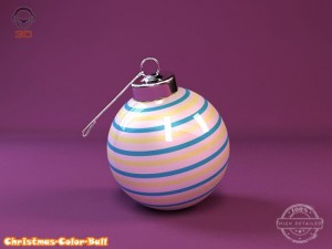 christmas color ball Modelo 3D