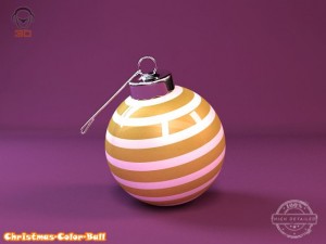 christmas color ball Modelo 3D