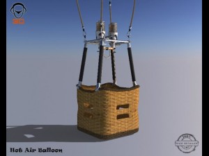 hot air balloon 3D Модель