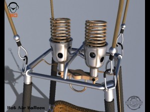 hot air balloon 3D Модель
