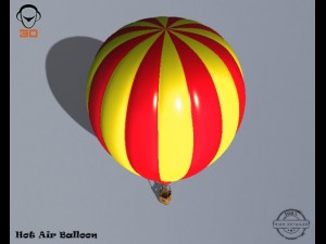 hot air balloon 3D Модель