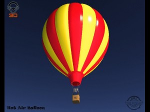 hot air balloon 3D Модель