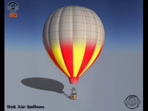 hot air balloon 3D Модель