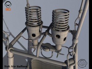 hot air balloon 3D Модель