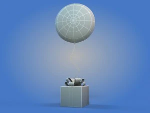 birthday balloon 3D Model