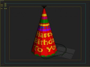 birthday hat 3D मॉडल