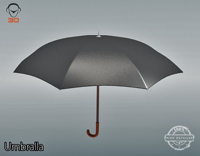 umbrella 3D Model .c4d .max .obj .3ds .fbx .stl .blend