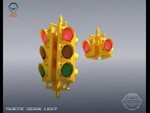 교통 신호등 3D 모델