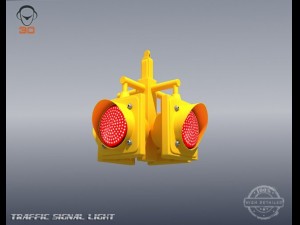 traffic signal light 3D 模型
