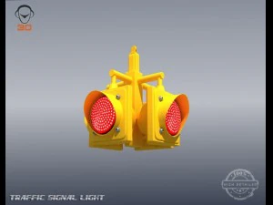 traffic signal light 3D Model