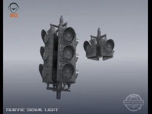 traffic signal light 3D Model