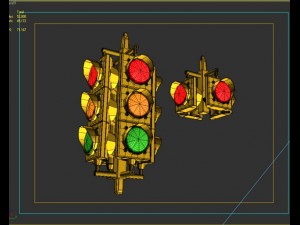 traffic signal light 3D 模型