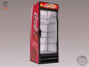 cocacola refrigerator 3D Model
